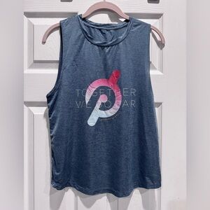 Spiritual Gangster X Peloton Together We Go Far women’s muscle tank.
